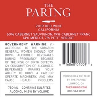 2019 Paring Red Back