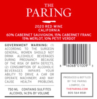 2020 Paring Red Back
