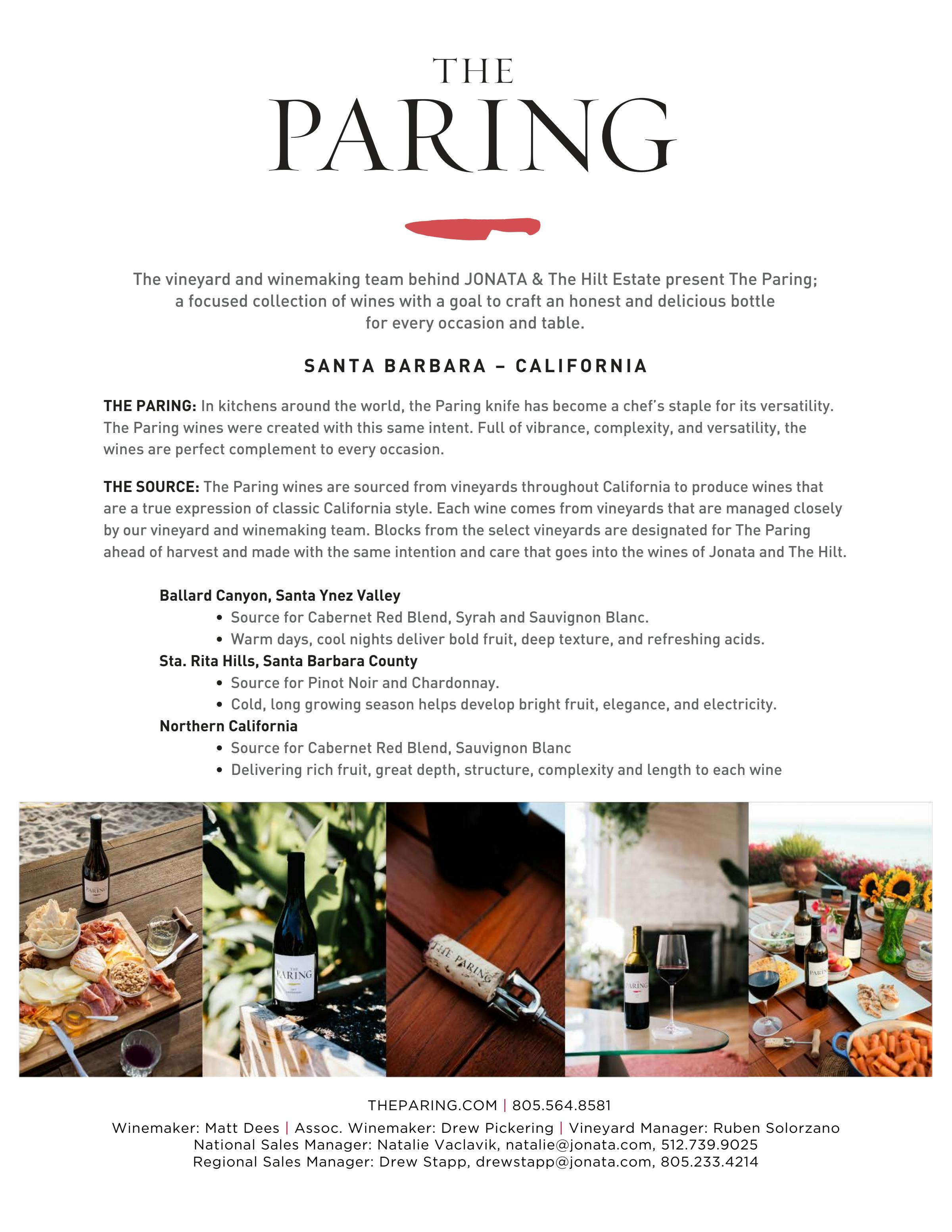 The Paring Brand Sheet 2026
